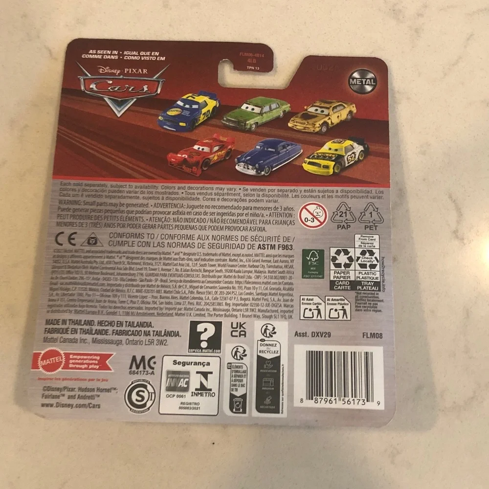 Pixar Cars Mario Andretti Toy Car - Blue